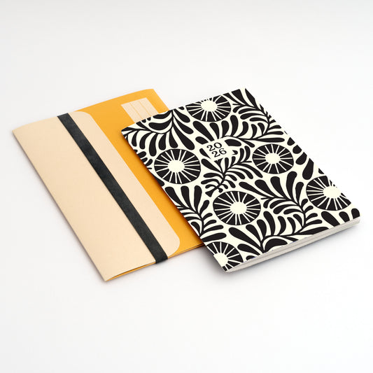 2026 A5 Diary + Folder - Vine Black