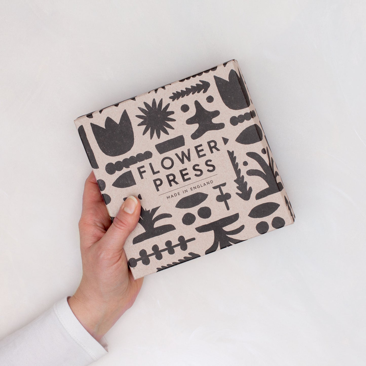 Flower Press - Abstract Black