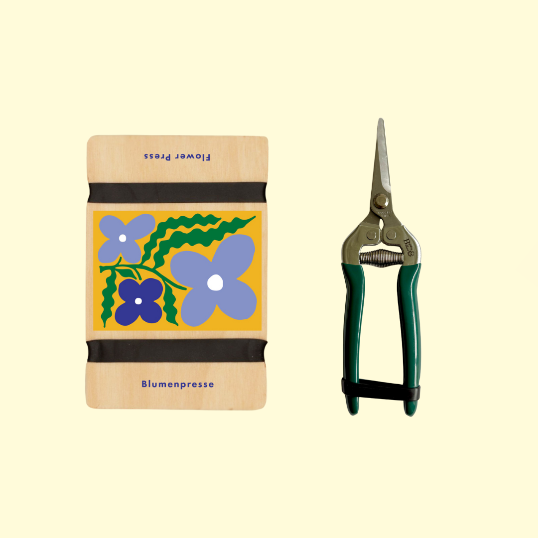 Botanical Gift Set: Mini Flower Press & Precision Garden Snips 08