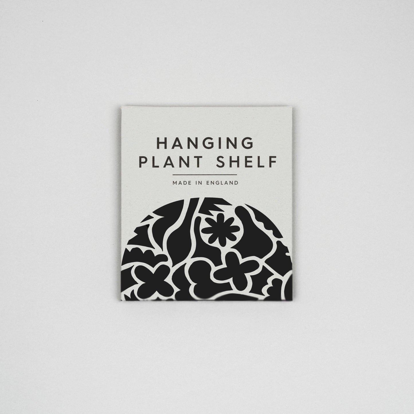 Hanging Plant Shelf Small - Abstract Black