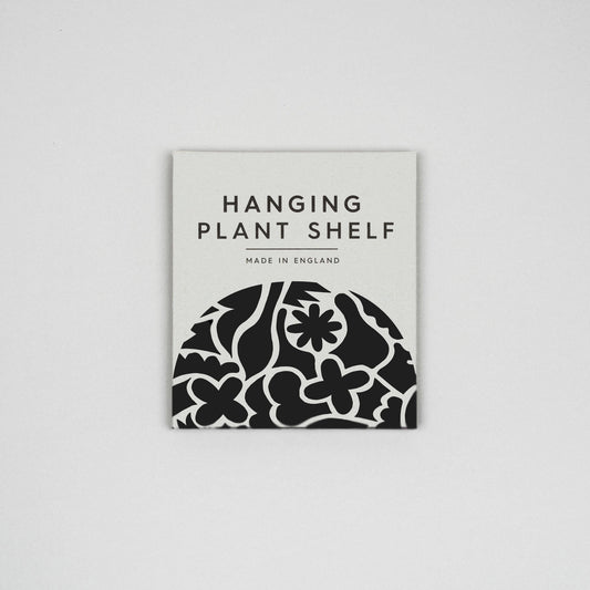Hanging Plant Shelf Small - Abstract Black