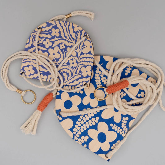 Hanging Plant Shelf Small - Primrose Blue