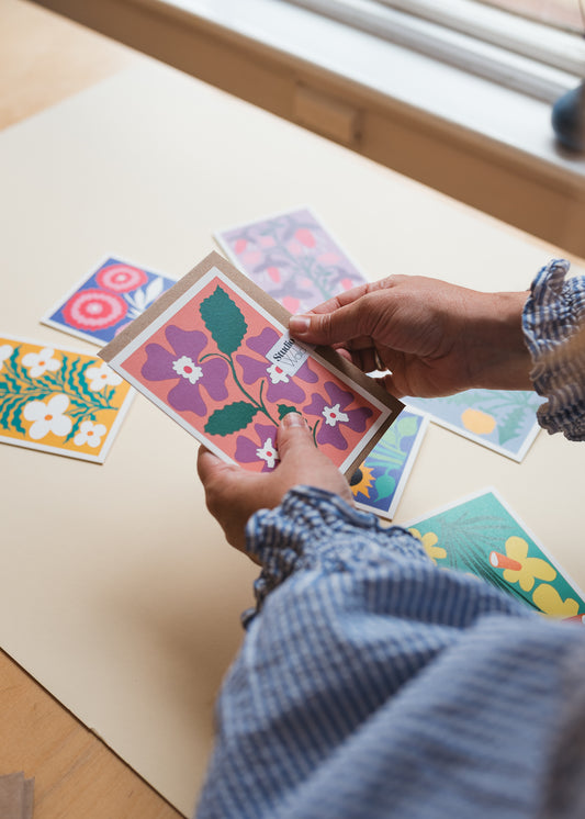 All Occasions Greetings Card - Pansy