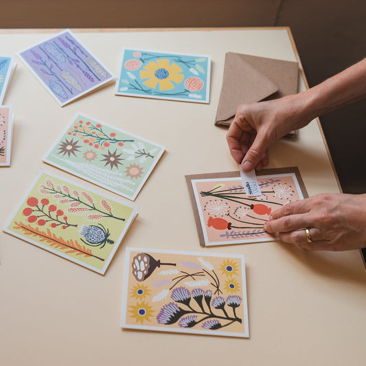 All Occasions Greetings Card - Dried - Peach