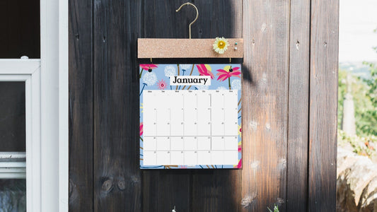 2026 Pinboard Calendar Refills - Dried Floral