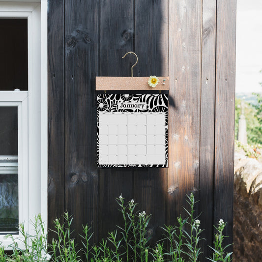 2026 Pinboard Calendar Refills - Vine Black