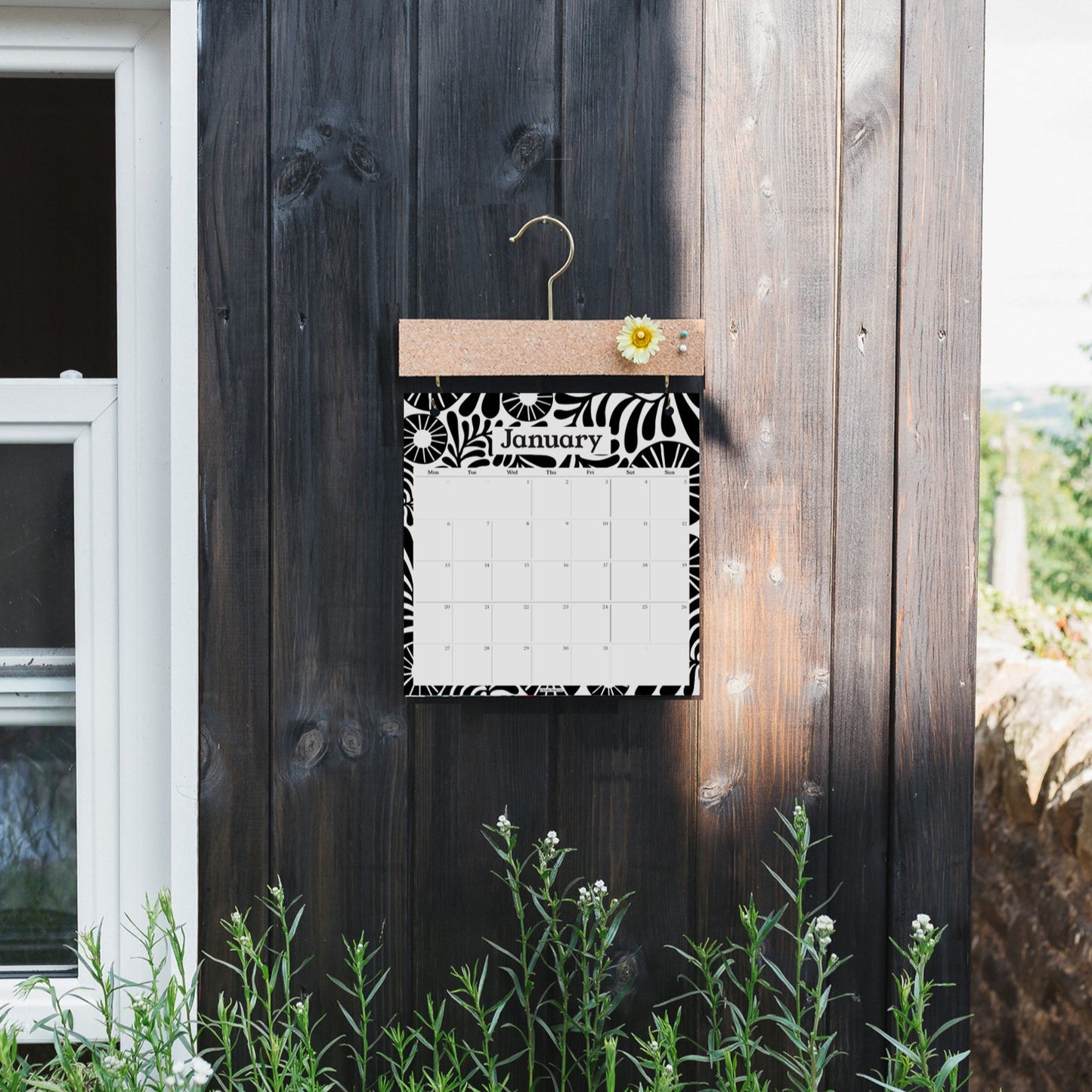 2026 Pinboard Calendar Refills - Vine Black