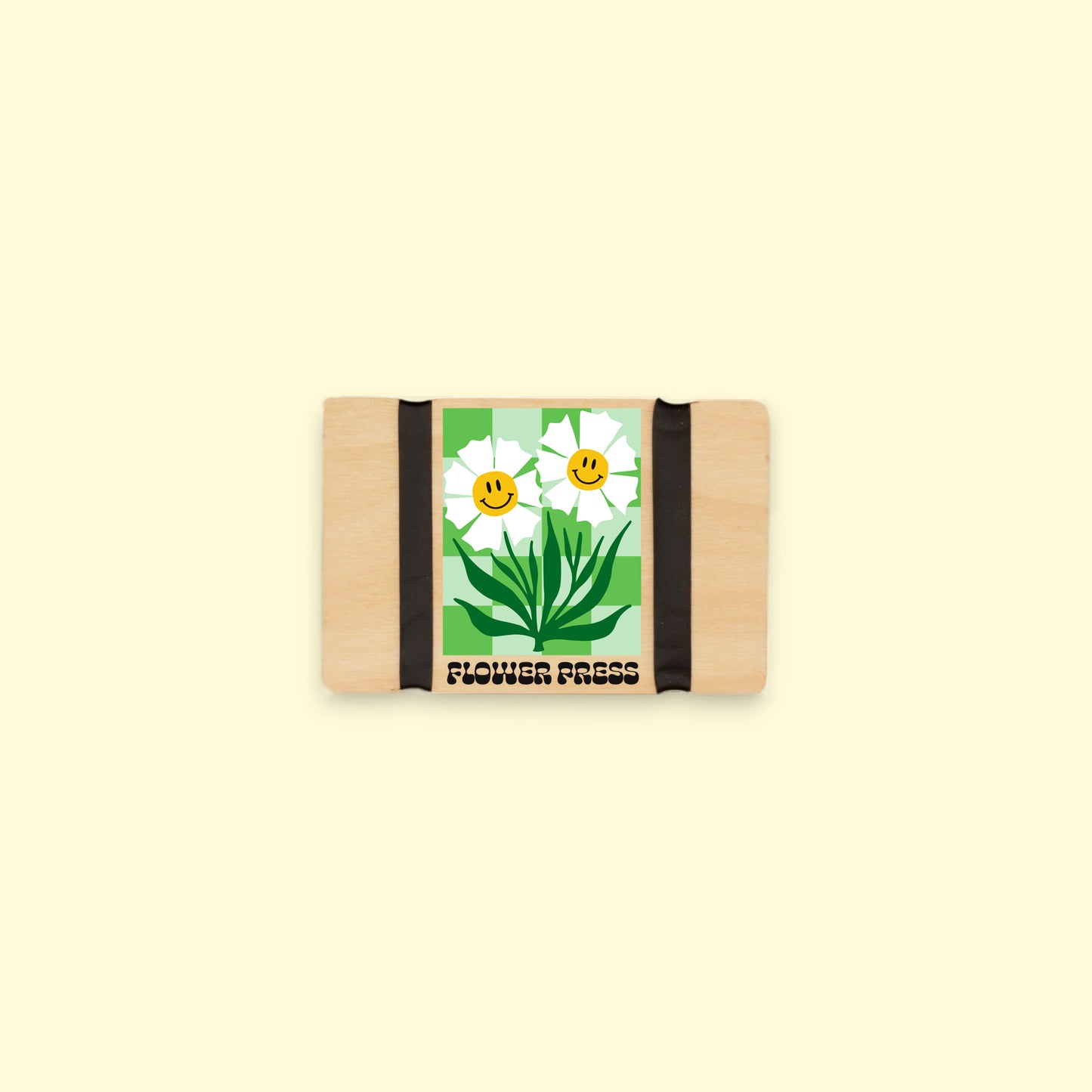 Pocket Flower Press - Green Happy Flower