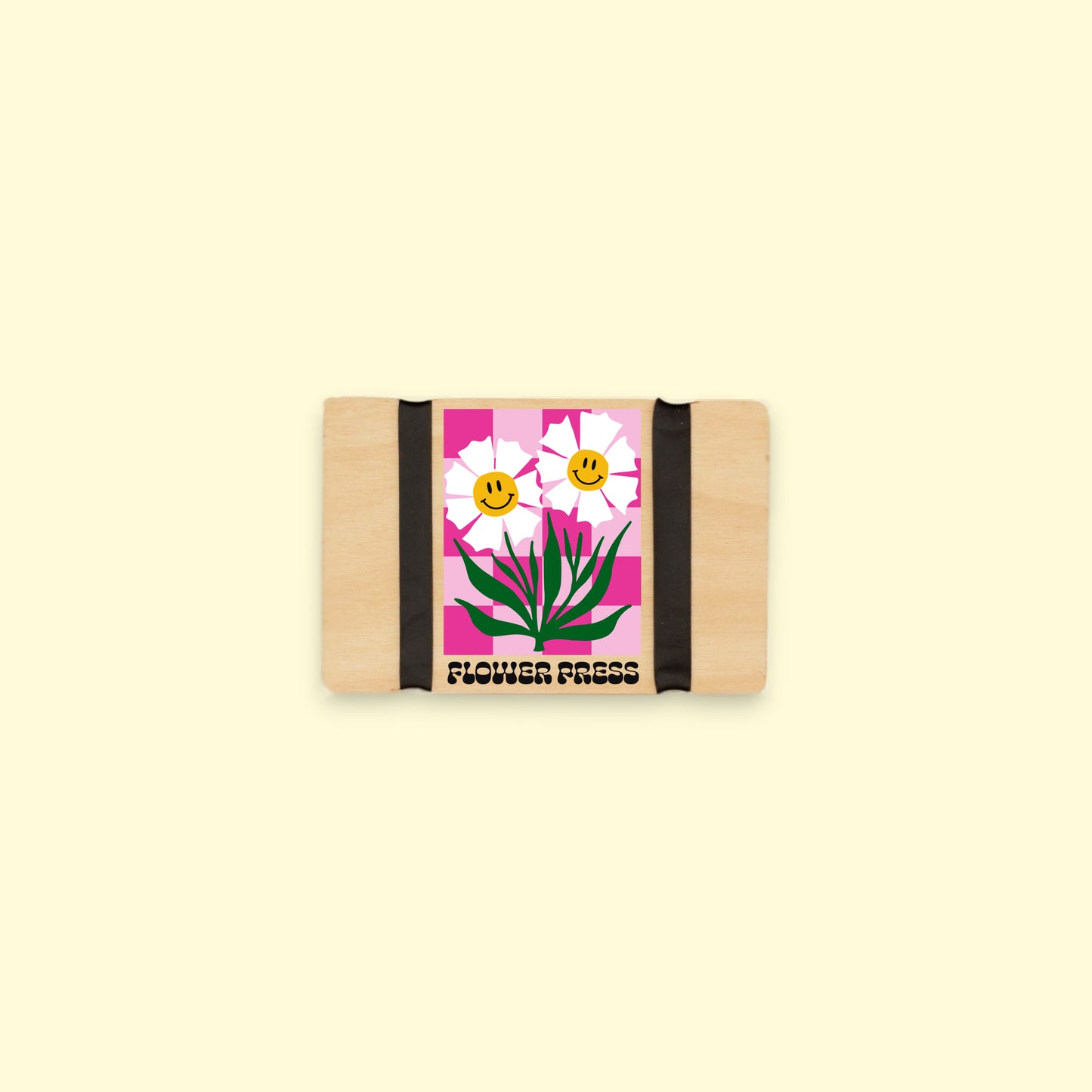 Pocket Flower Press - Pink Happy Flower