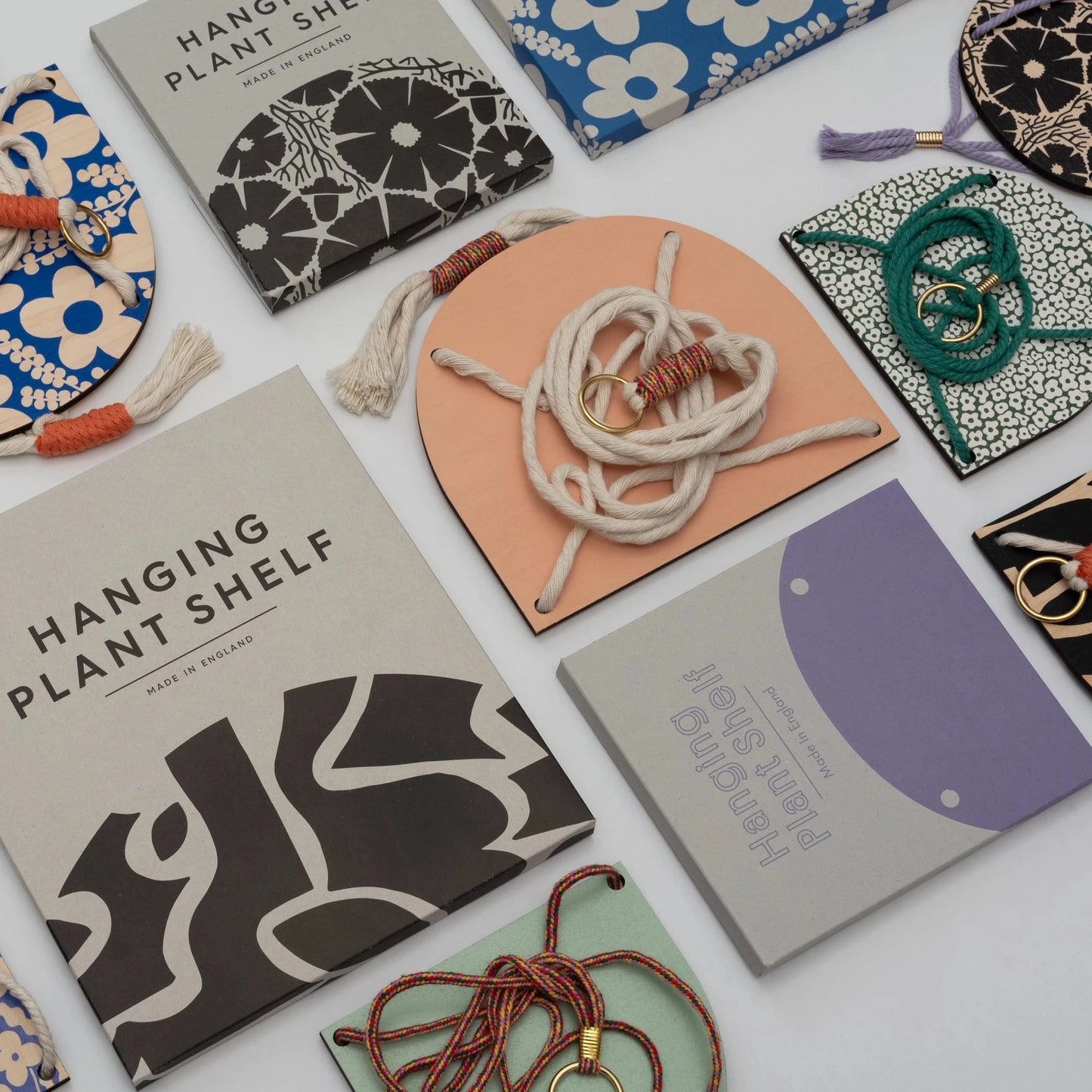 Hanging Plant Shelf Small - Forget Me Not Yellow