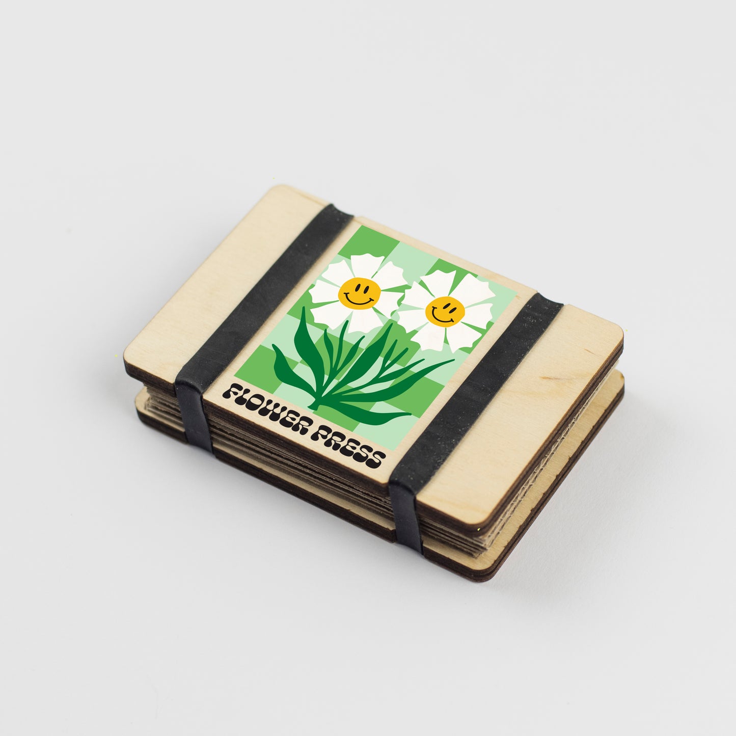 Pocket Flower Press - Green Happy Flower