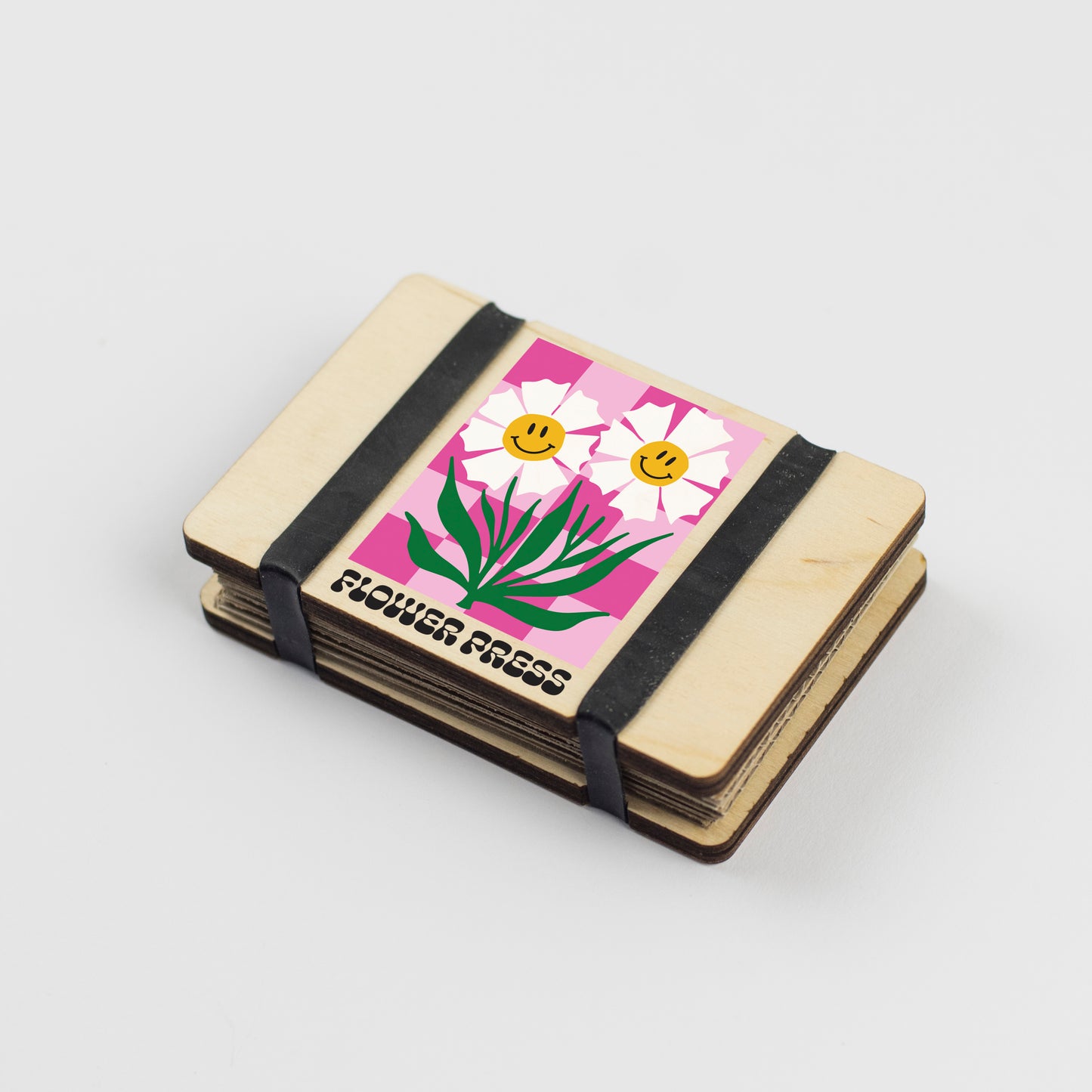 Pocket Flower Press - Pink Happy Flower