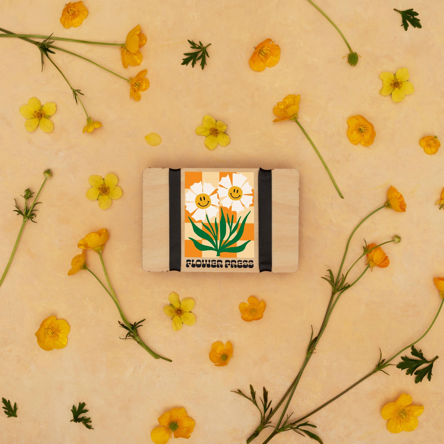 Pocket Flower Press - Yellow Happy Flowers