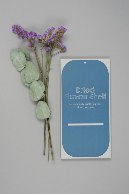 Dried Flower Shelf - Blue Wash