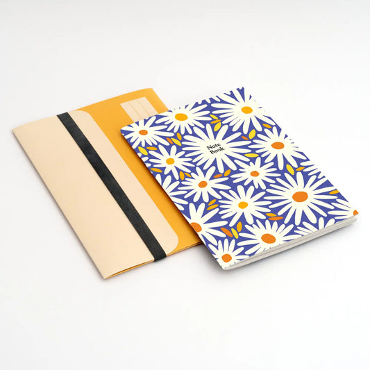 A5 Notebook + Folder - Daisy