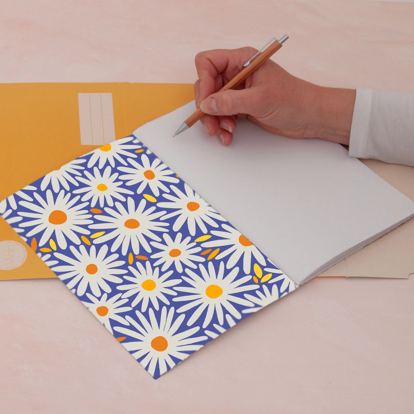A5 Notebook + Folder - Daisy