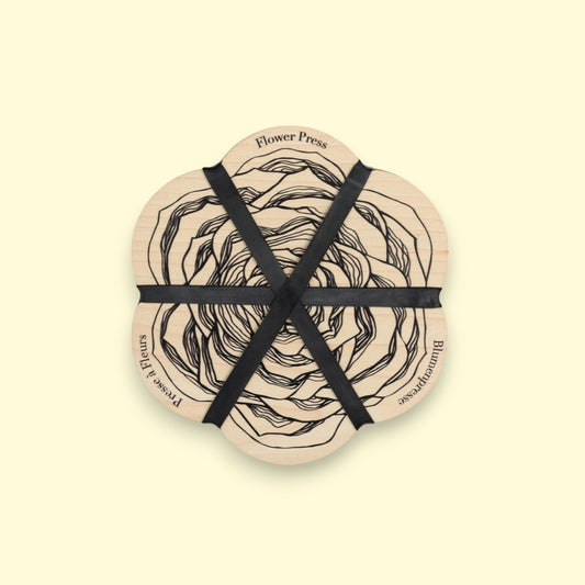 Flower Shaped Press - Rose Line Drawing
