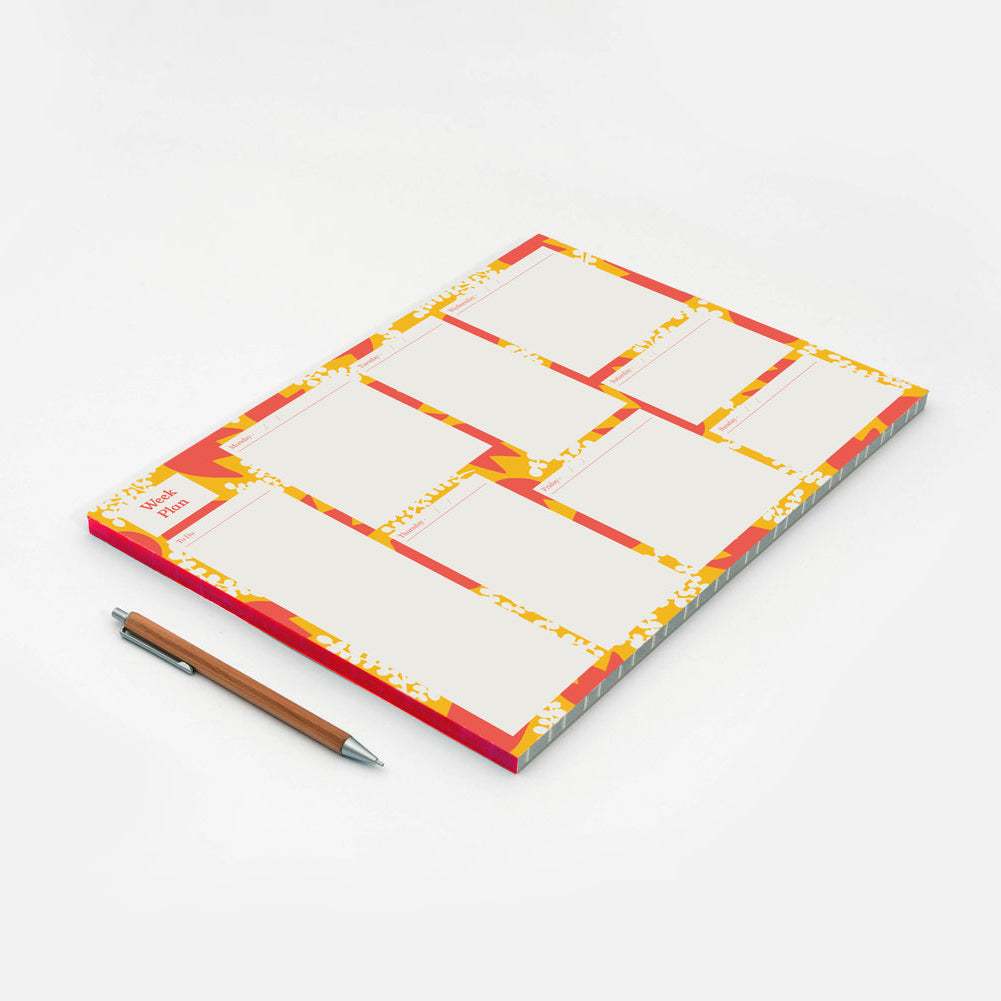 A4 Week Planner - Blumen