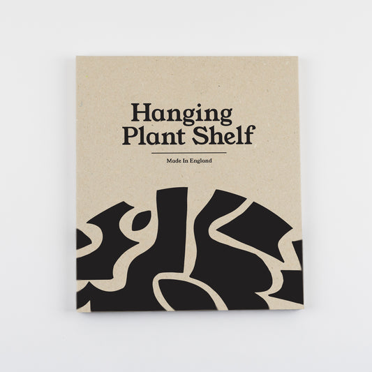 Black Abstract Hanging Plant Shelf Packaging by Studio Wald