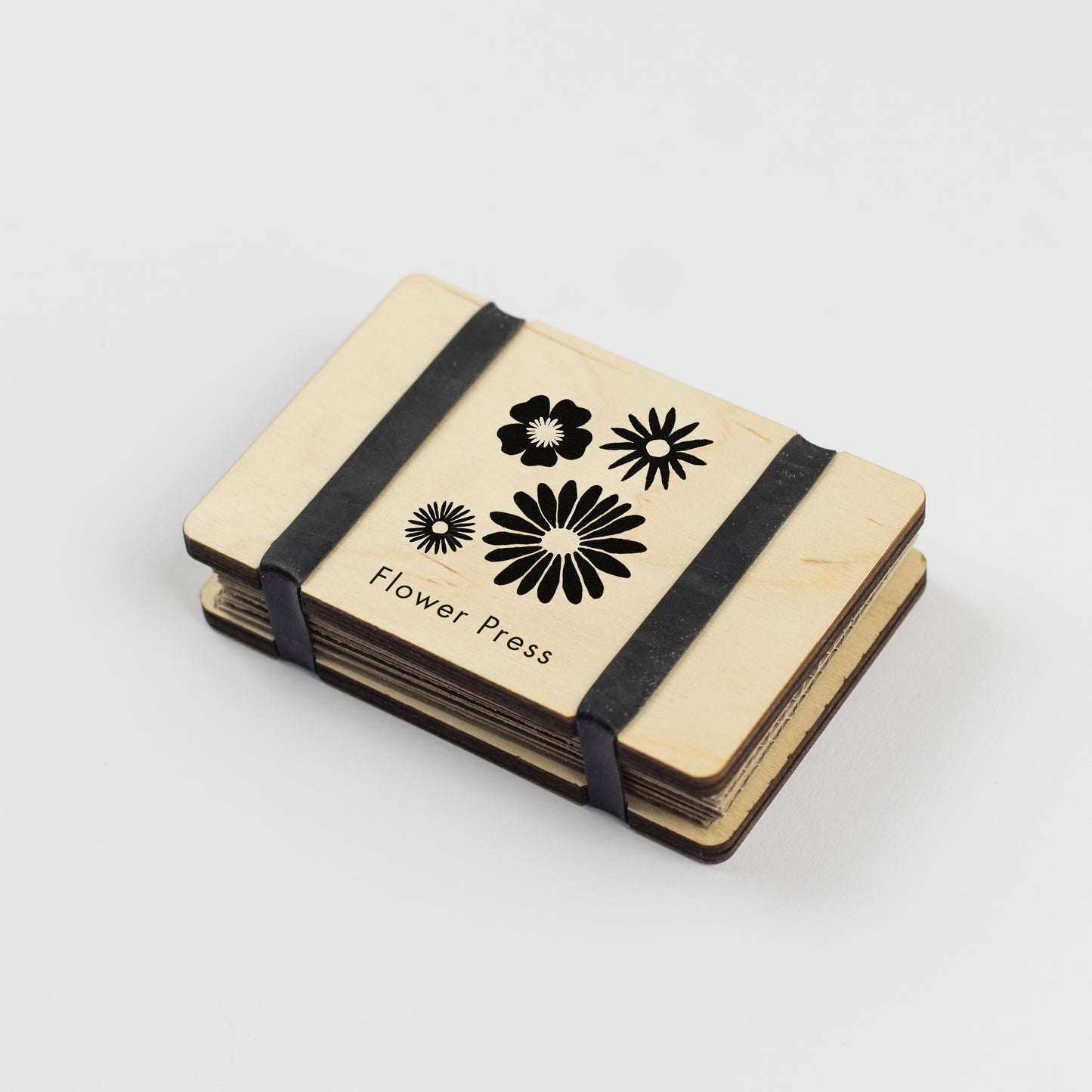Mini Flower Press With Floral Silouette Design by Studio Wald