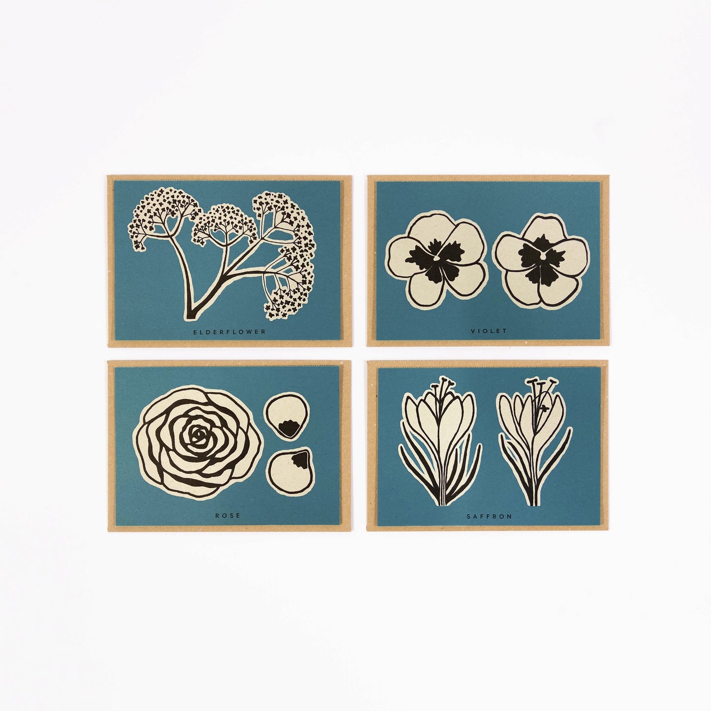 Recipe Notecard Pack (x4) - Flower