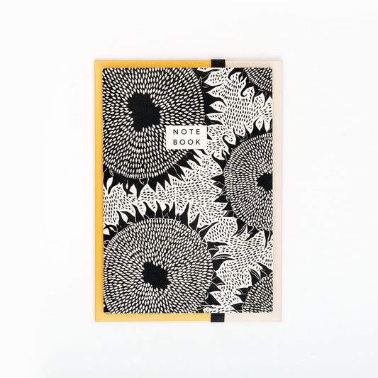 A5 Notebook + Folder - Sunflower Black