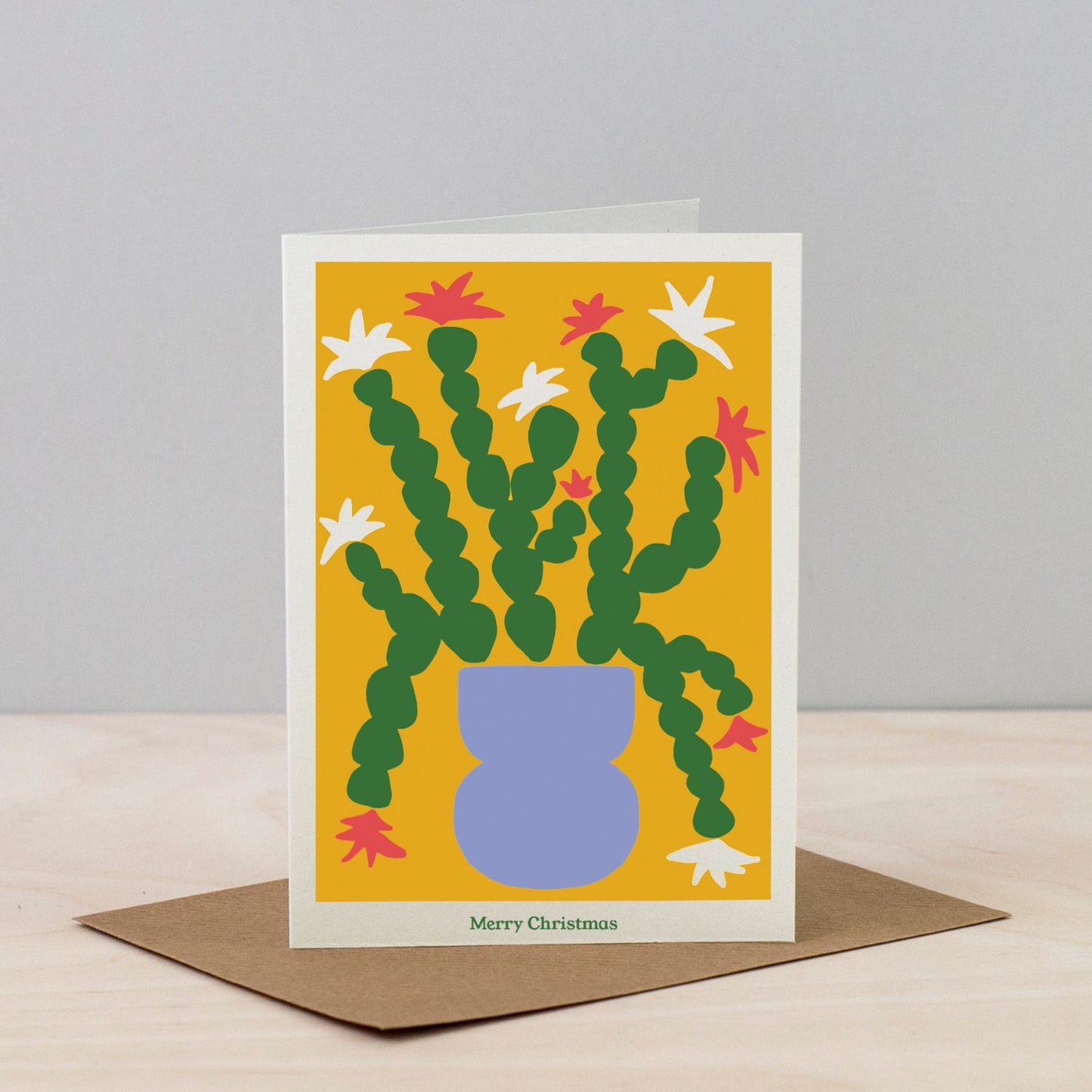 Christmas Plants Card - Cactus