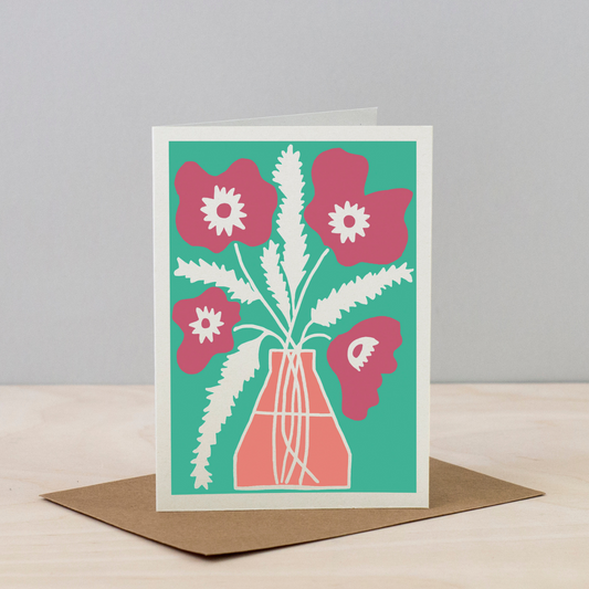 All Occasions Greetings Card - Poppy