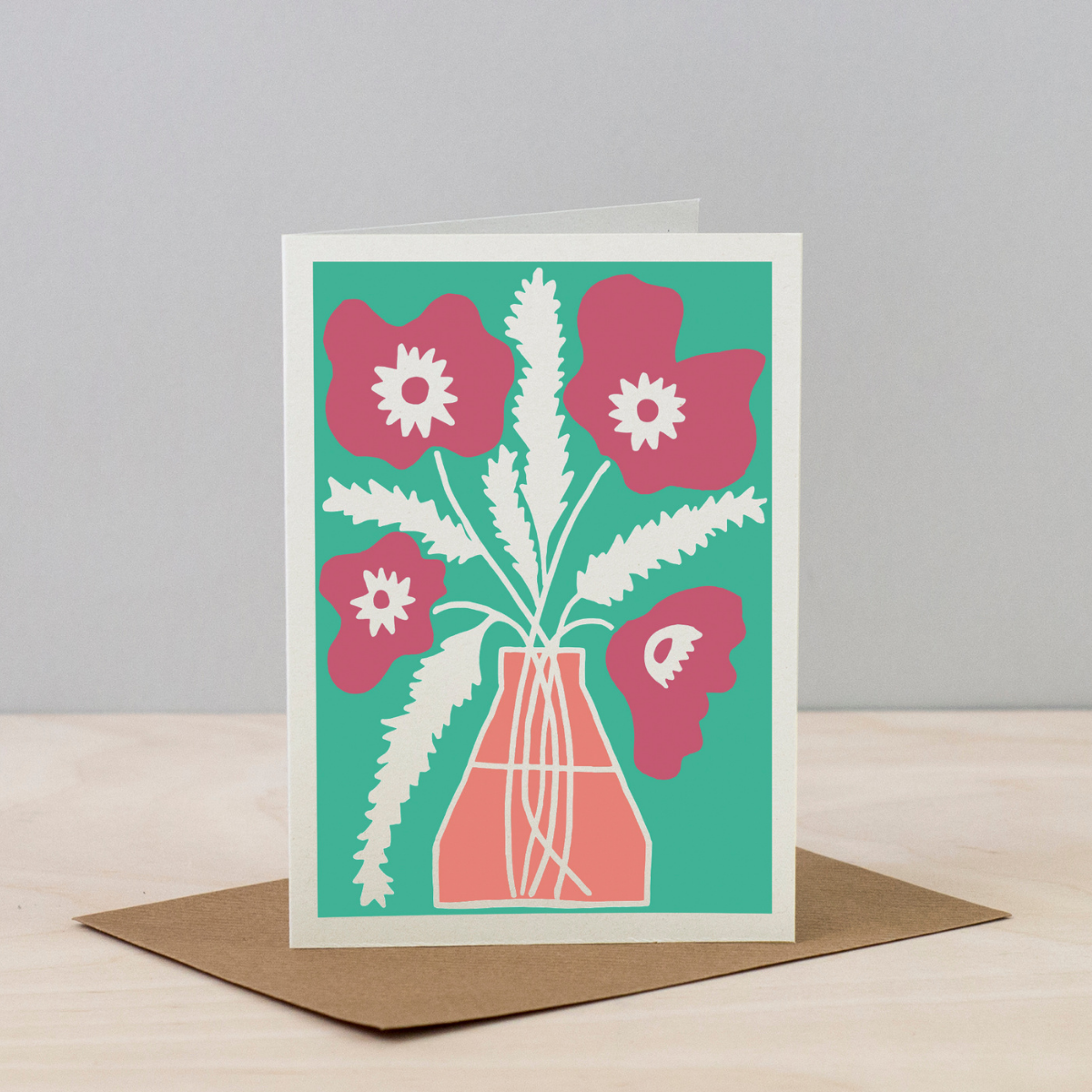 All Occasions Greetings Card - Poppy