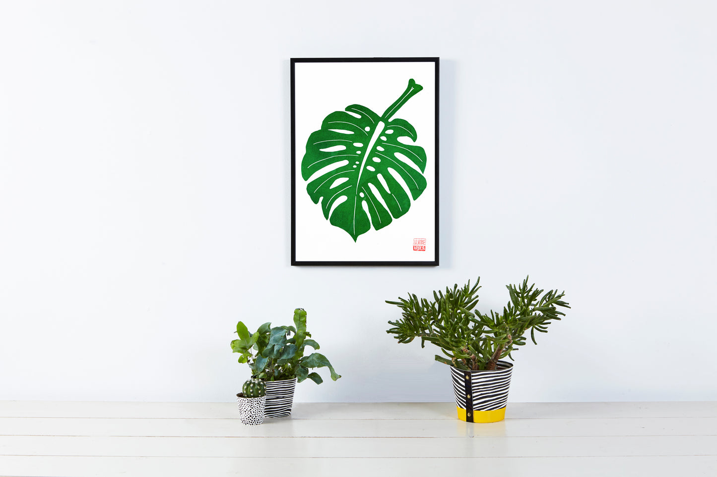A3 Lino Print - Monstera
