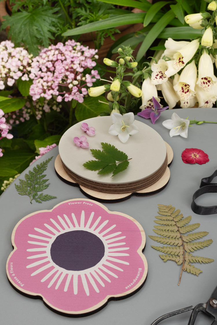 Flower-Shaped Flower Press