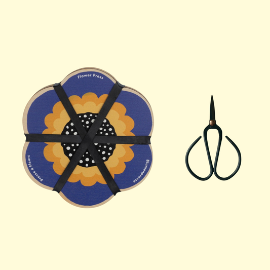 Botanical Gift Set: Flower Press & Garden Scissors 01