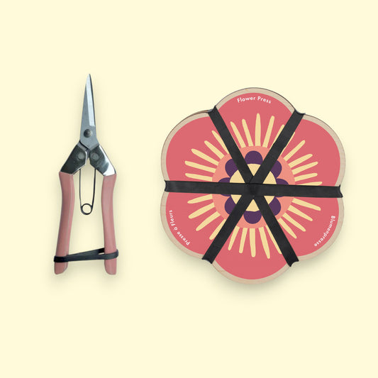 Botanical Gift Set: Flower Press & Blush Pink Snips 03