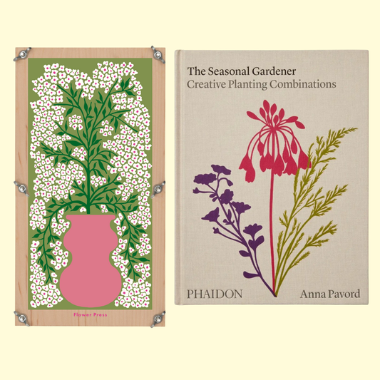 Botanical Gift Set: Large Flower Press & Gardening Book 04