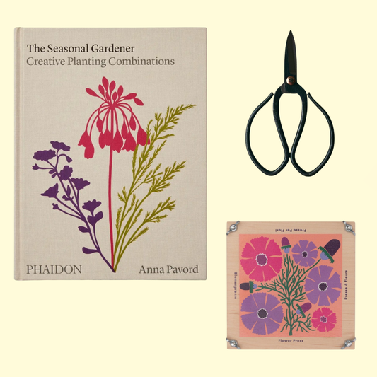 Botanical Gift Set: Flower Press, Garden Scissors & Planting Guide 05