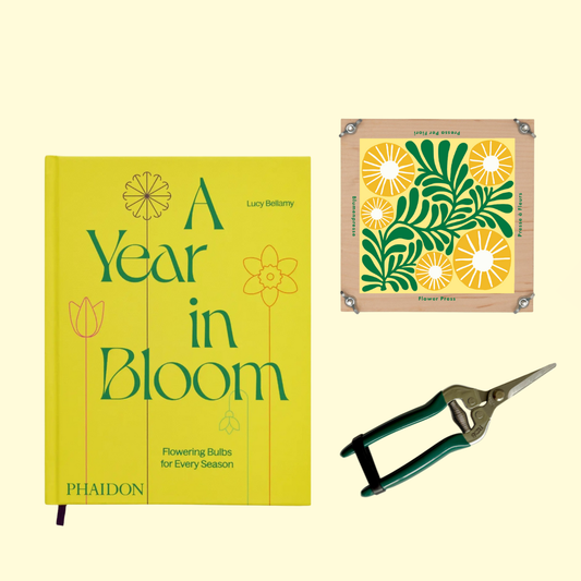 Botanical Gift Set: Flower Press, Garden Snips & Planting Book 06