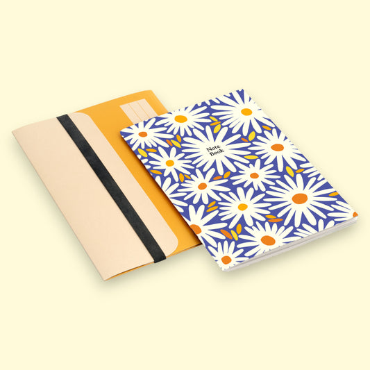 A5 Notebook + Folder - Daisy