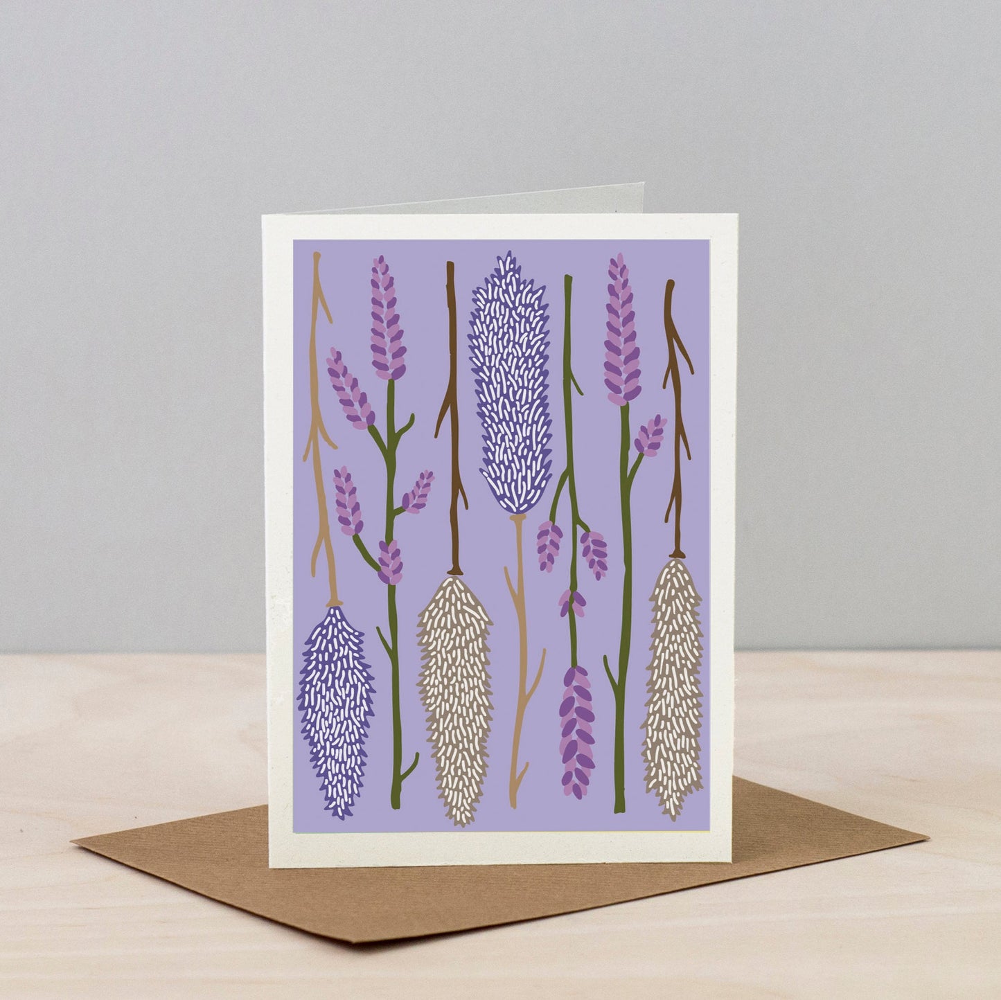 All Occasions Greetings Card - Dried - Lilac