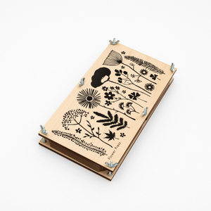 Extra Large Flower Press with Floral Silhouette Design by Studio Wald