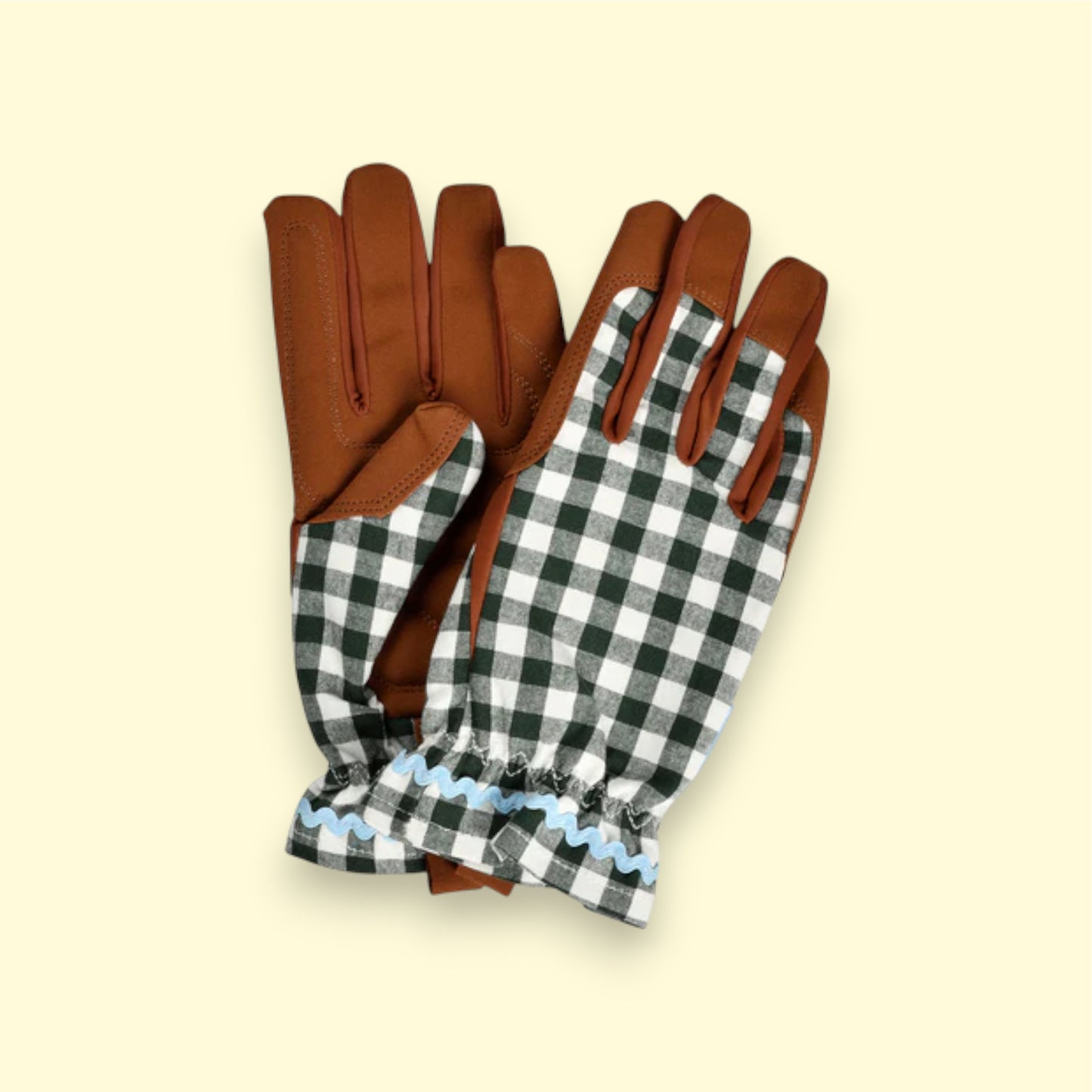 Gardening Gloves - Green Check