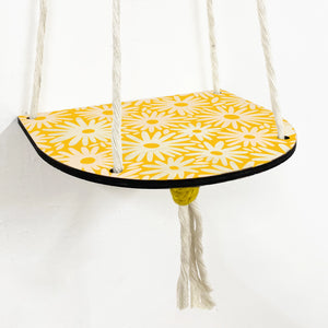 Hanging Plant Shelf - Daisy Yellow