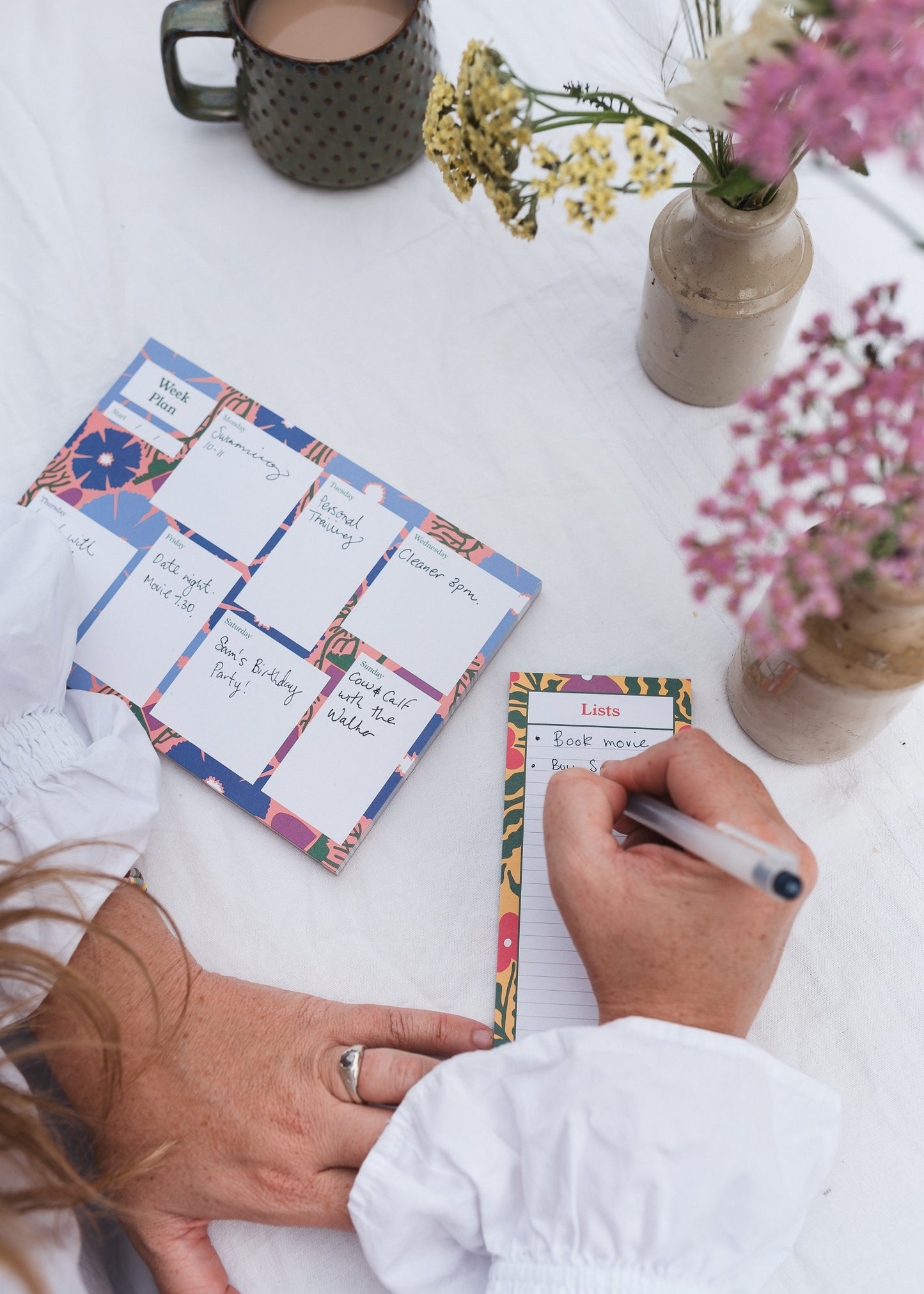 A5 Week Planner - Blumen