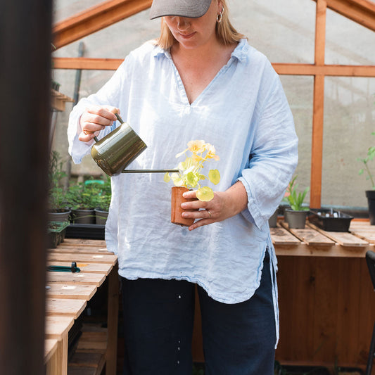 Olive Green Indoor Watering Can