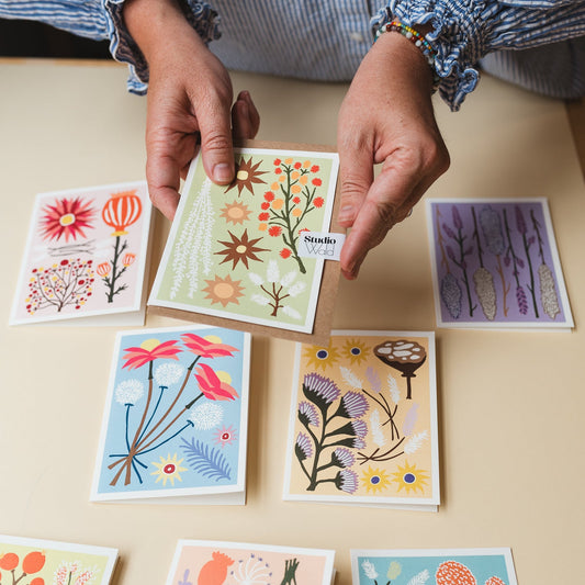 All Occasions Greetings Card - Dried - Yellow