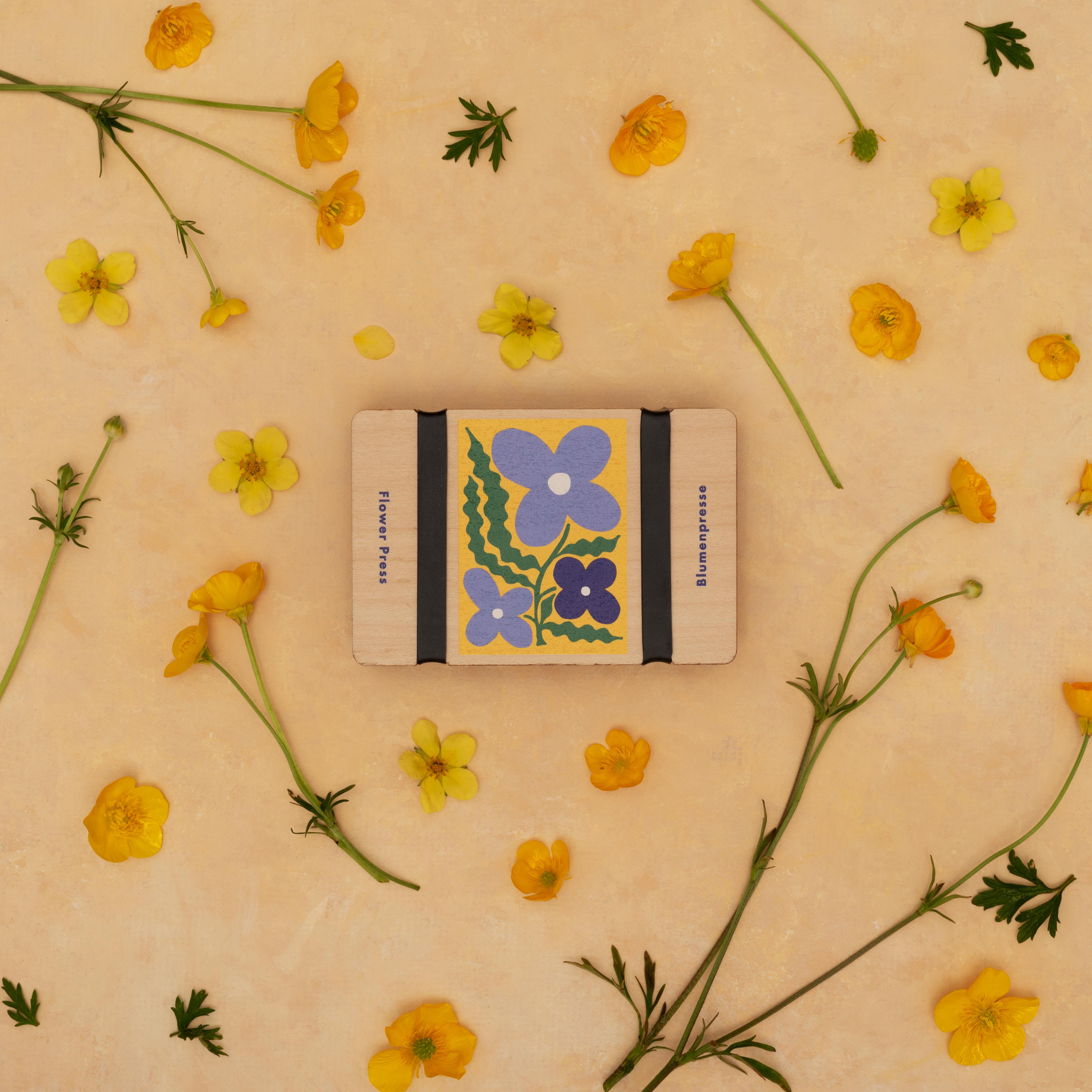 Mini Flower Press with Flower Design by Studio Wald
