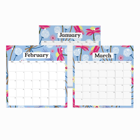 2026 Pinboard Calendar Refills - Dried Floral
