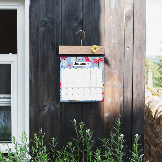 2026 Pinboard Calendar - Dried Floral