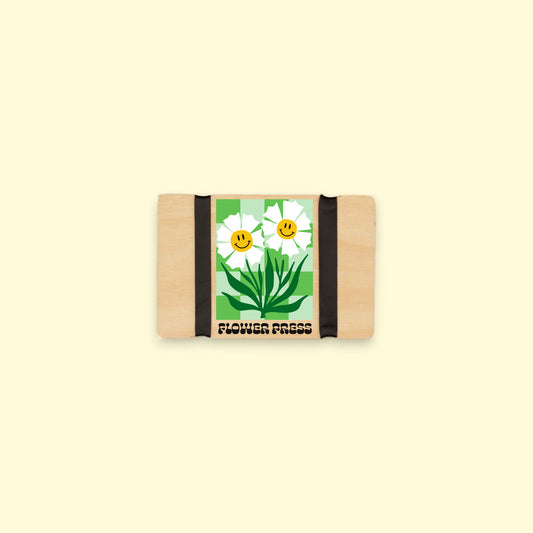 Pocket Flower Press - Green Happy Flower