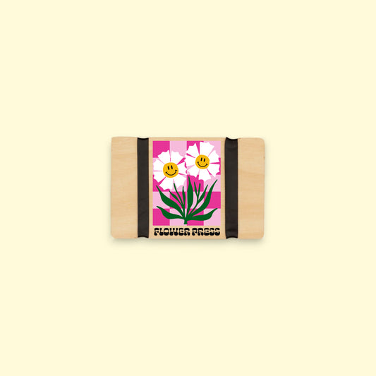 Pocket Flower Press - Pink Happy Flower