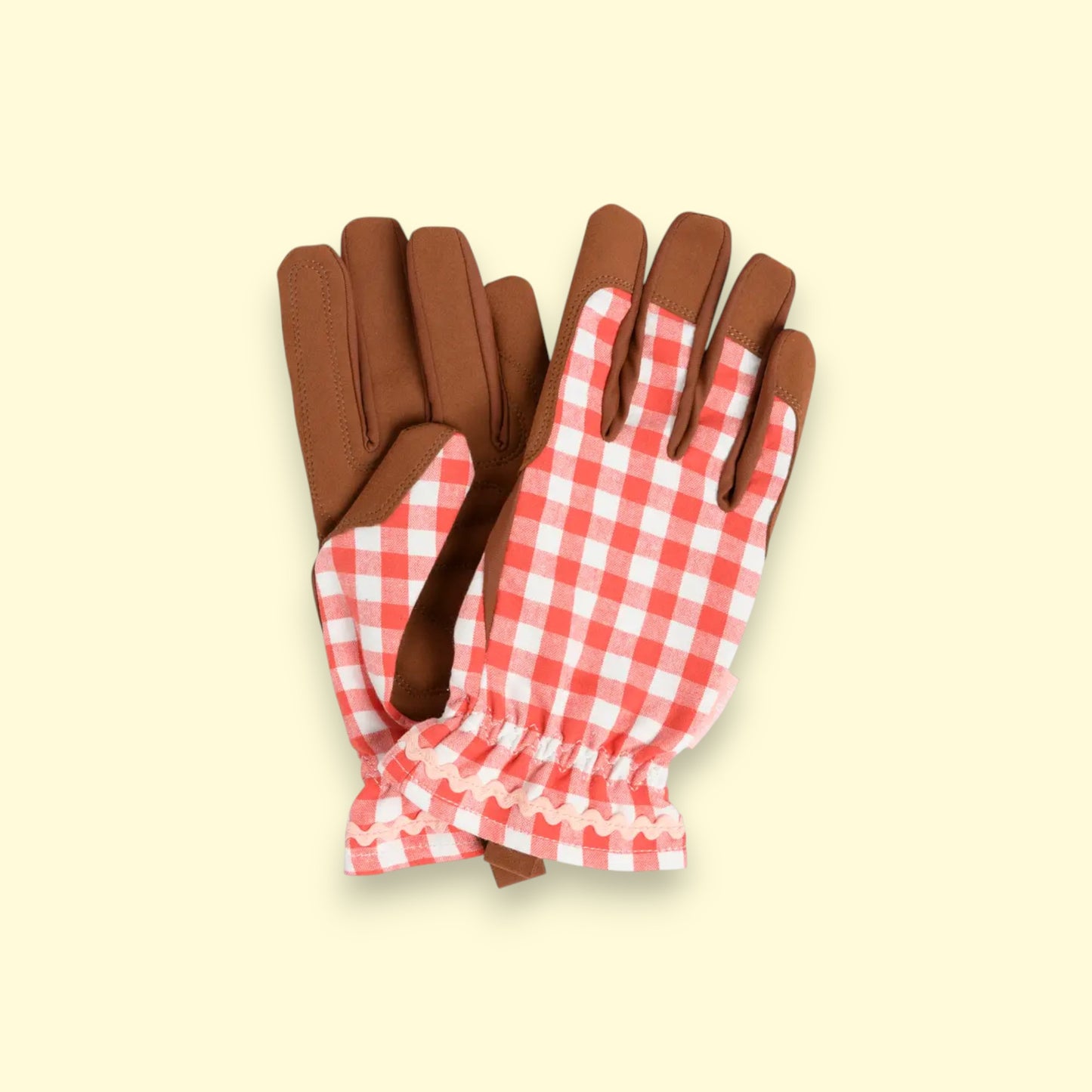 Gardening Gloves - Red Check